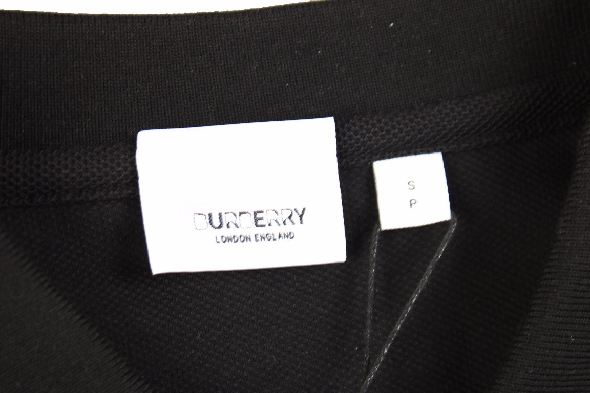 B**rry england logo polo shirt - black