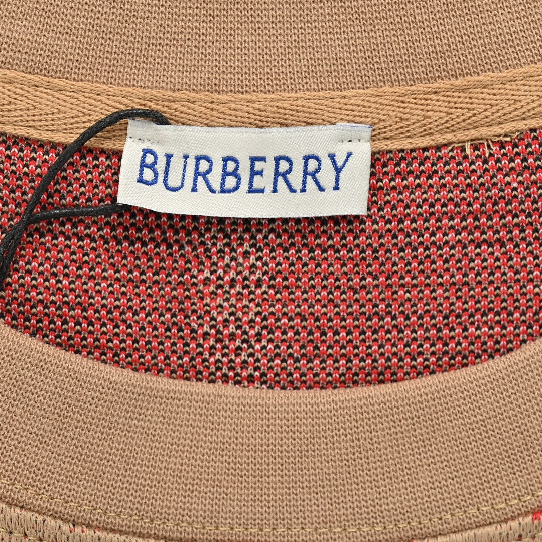 B**rry beige check t-shirt