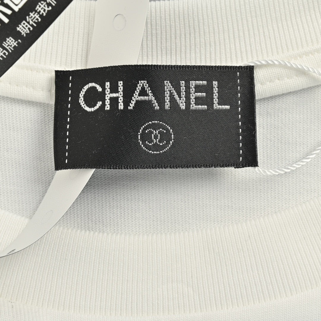Ch*el minimalist logo t-shirt (white)