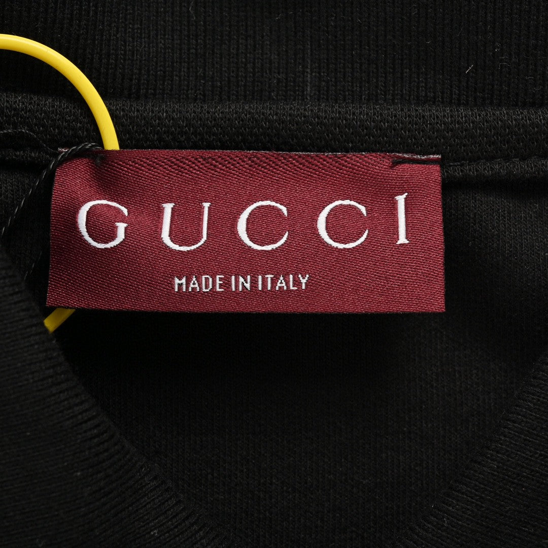 G*u*i striped logo polo shirt (black)