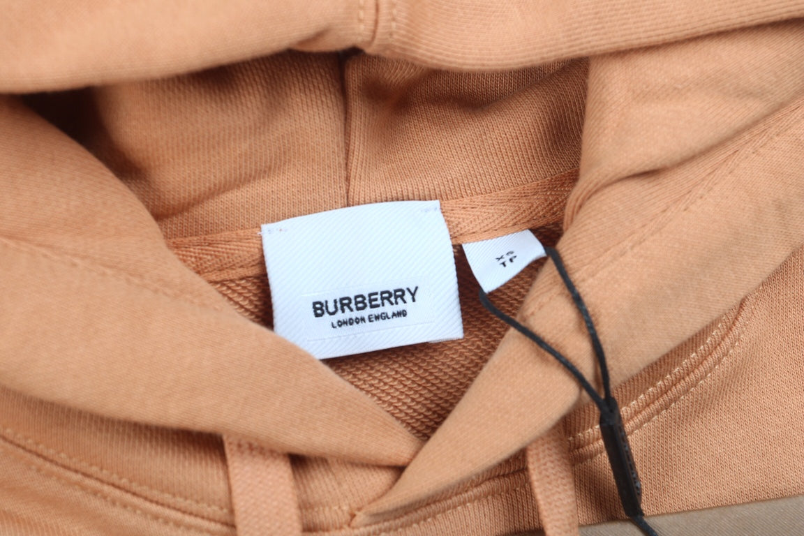B**rry brown hoodie with logo patch