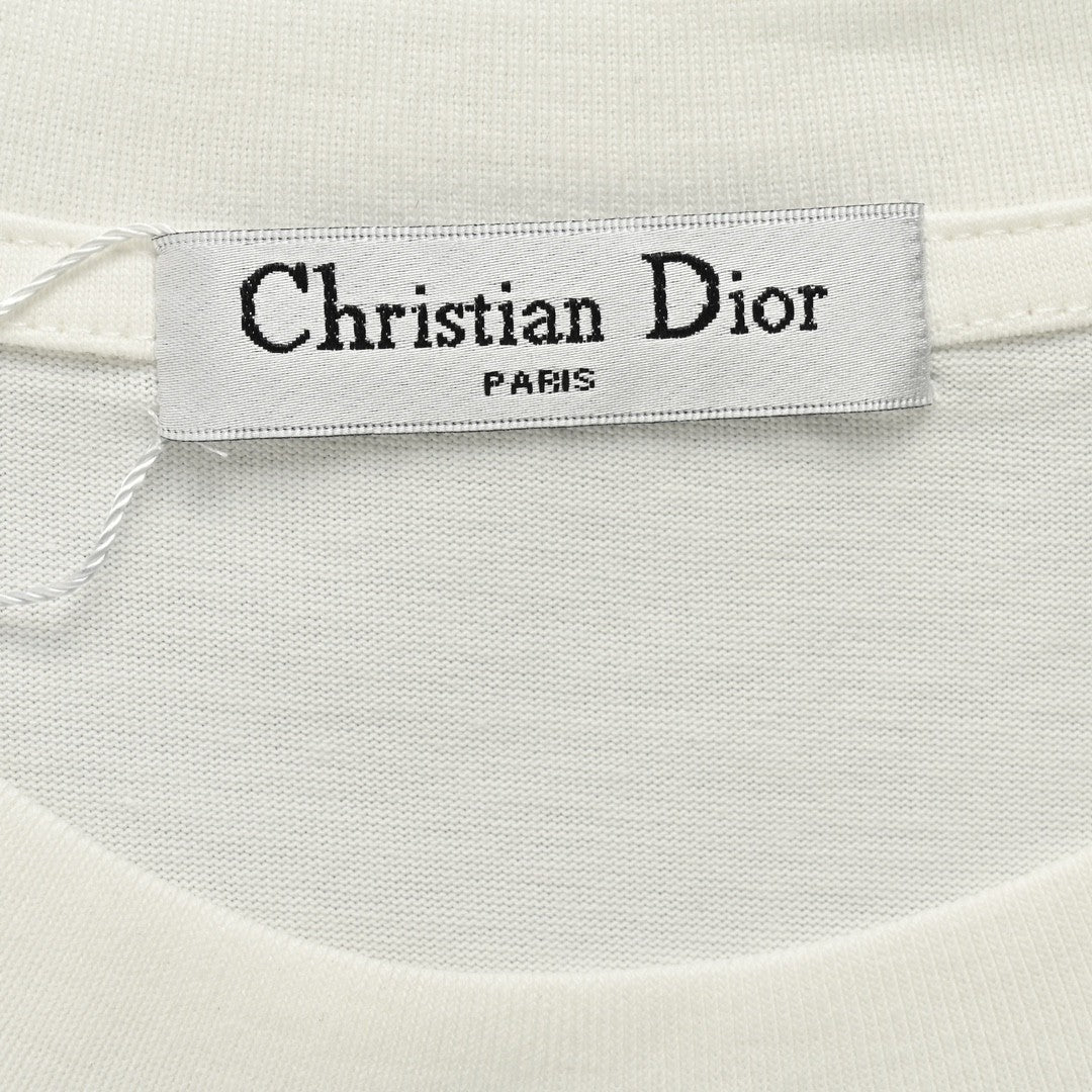 D*or oversized logo white t-shirt