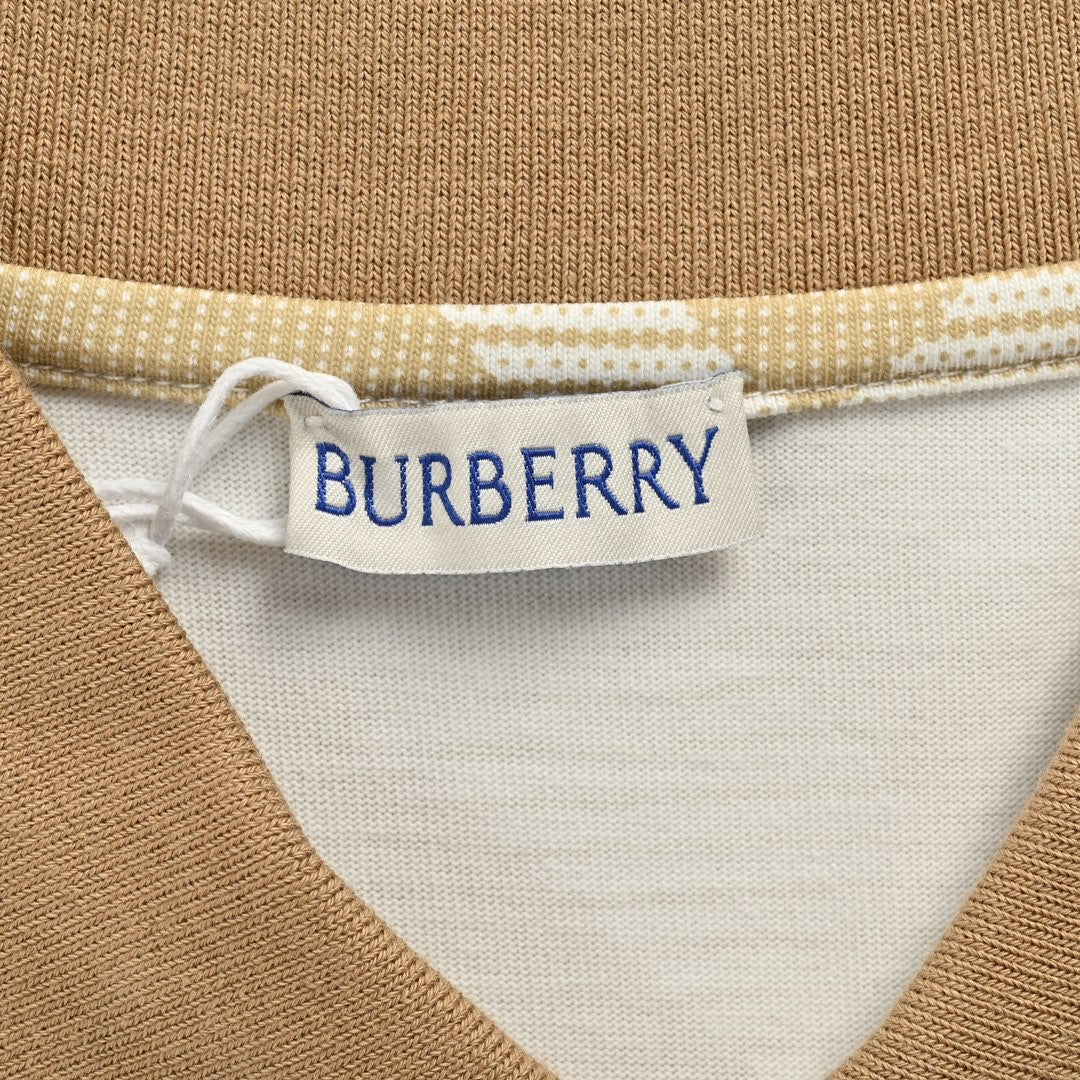 B**rry geometric check polo shirt