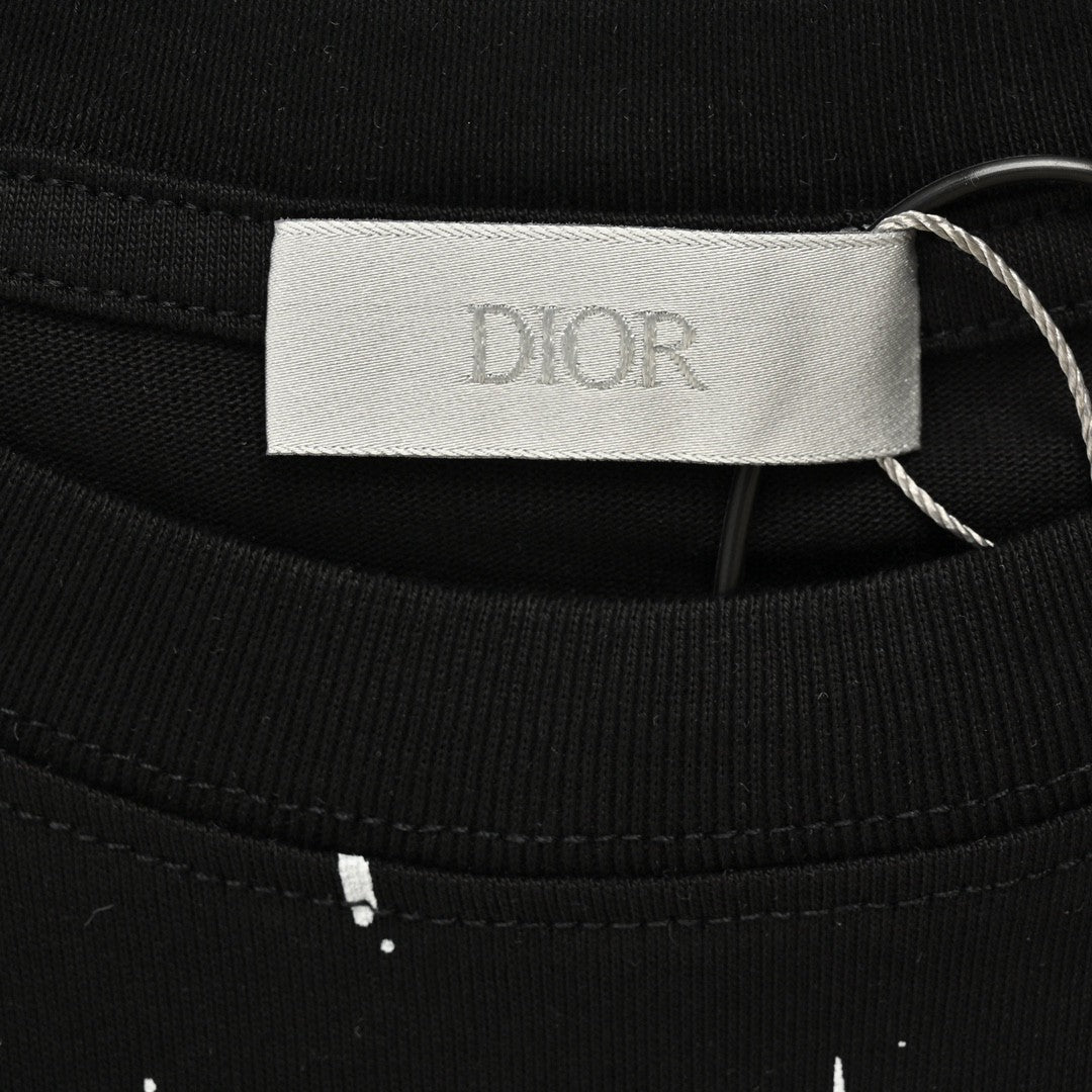D*or starry sky t-shirt in black