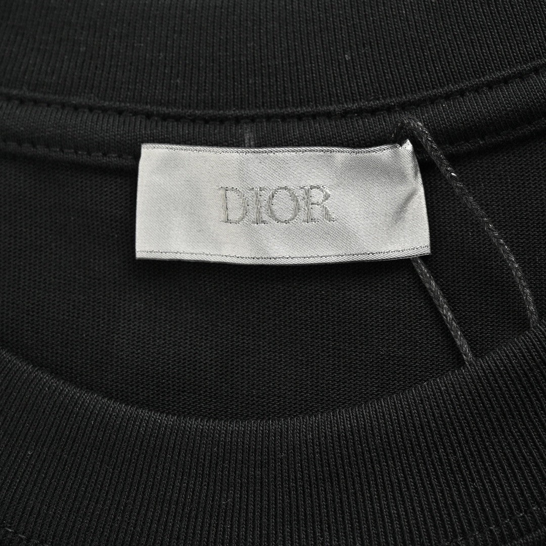 D*or safety pin logo black t-shirt