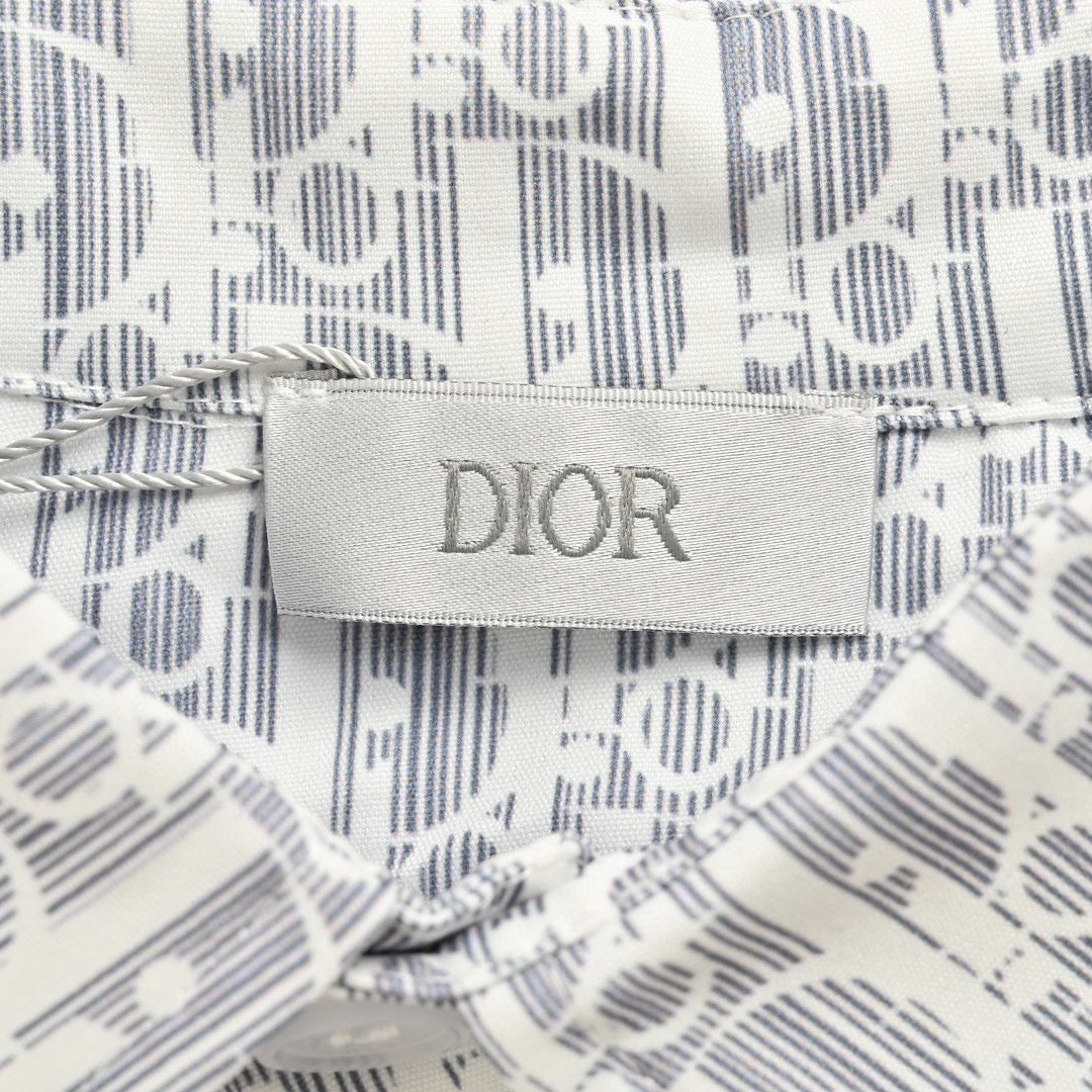 D*or monogram print shirt (gray)