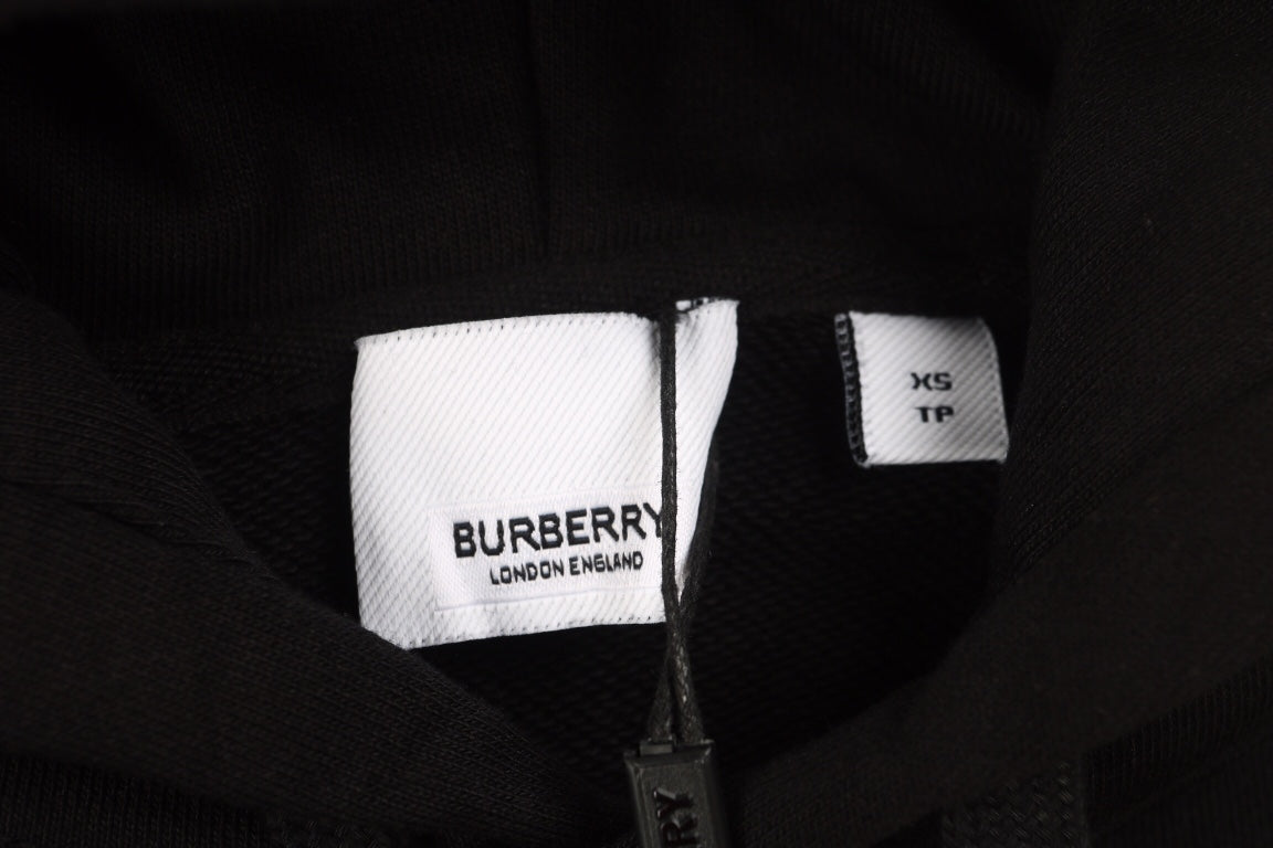 B**rry black hoodie with logo patch