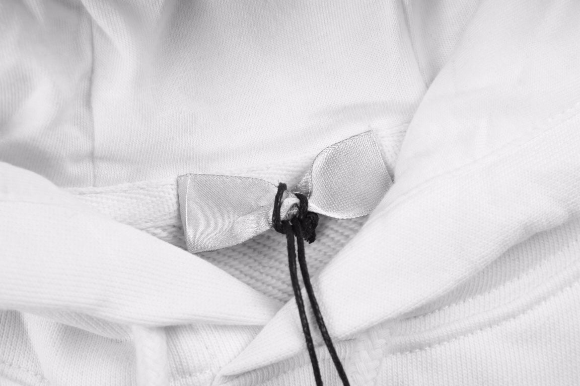 D*or white hoodie with bag design
