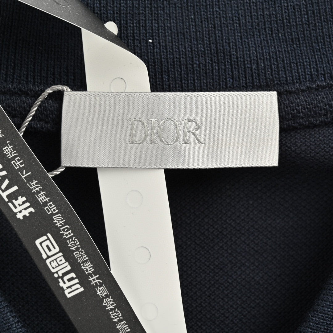 D*or oblique embroidered polo shirt
