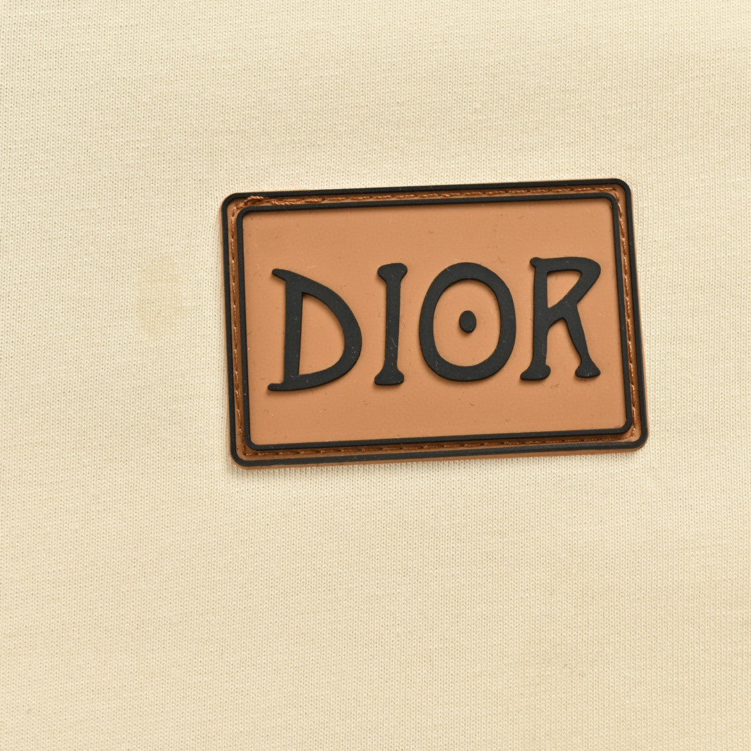 D*or cream t-shirt with black trim