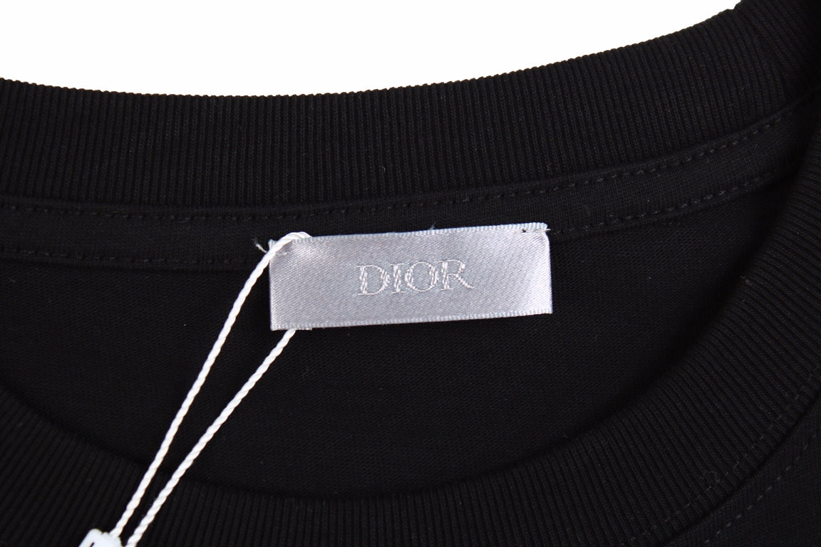 D*or t-shirt with floral graphic design