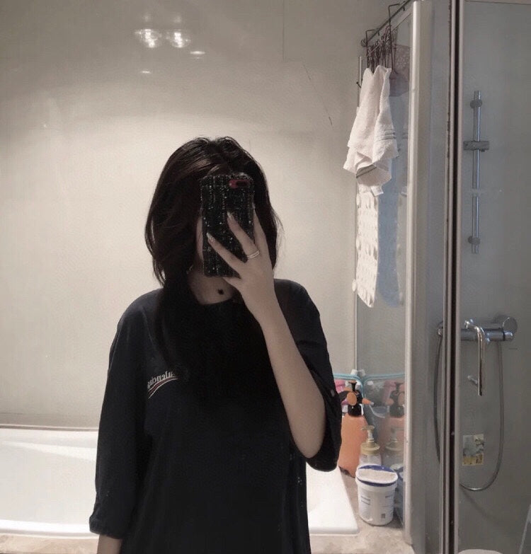 Ba*len*cia*ga wave logo t-shirt (black)