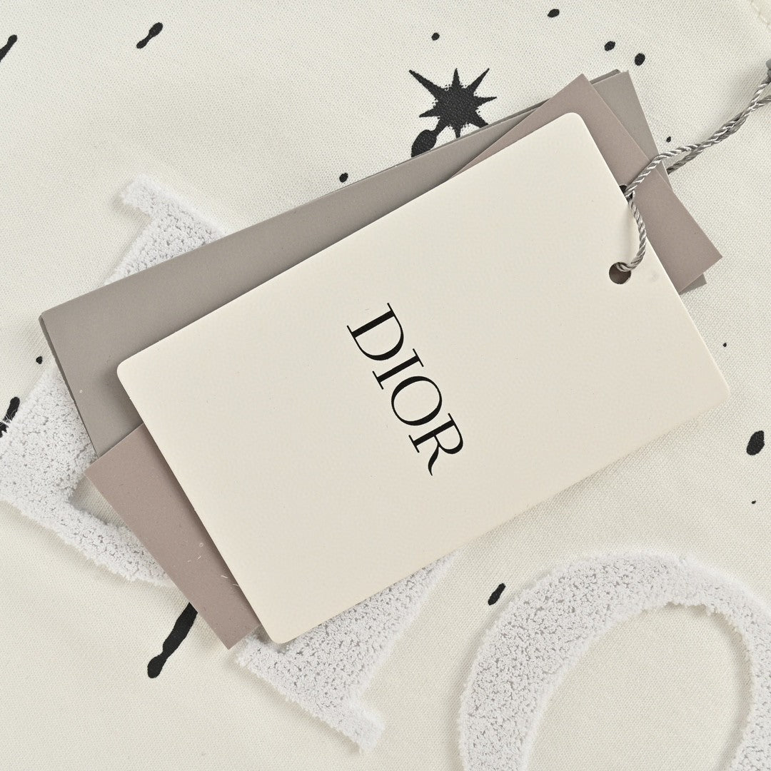 D*or starry sky t-shirt in white