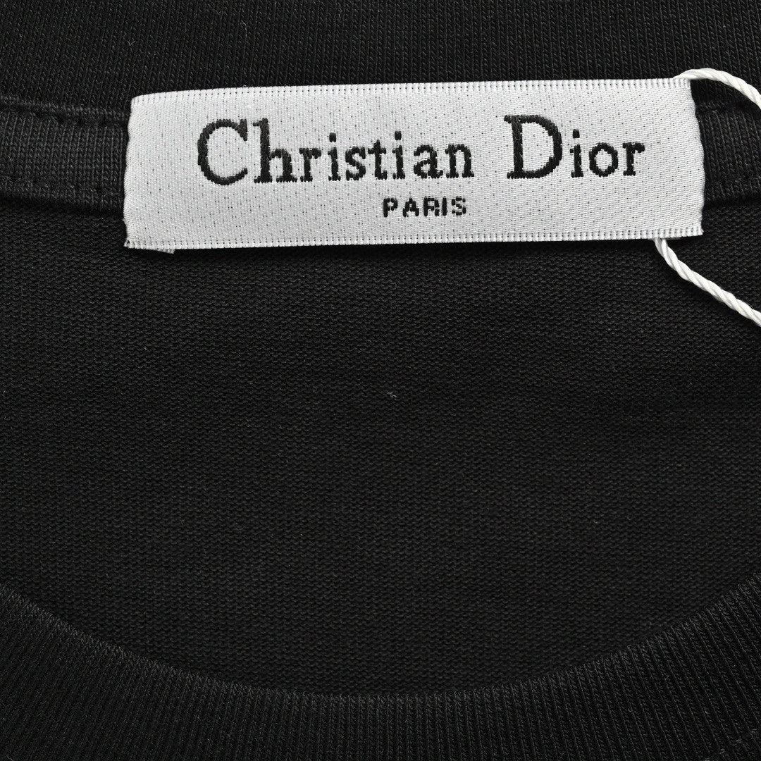 D*or black graphic t-shirt