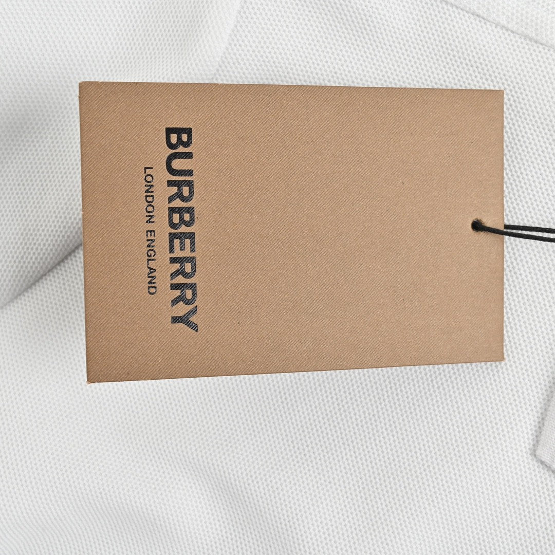 B**rry monogram logo polo shirt (white)