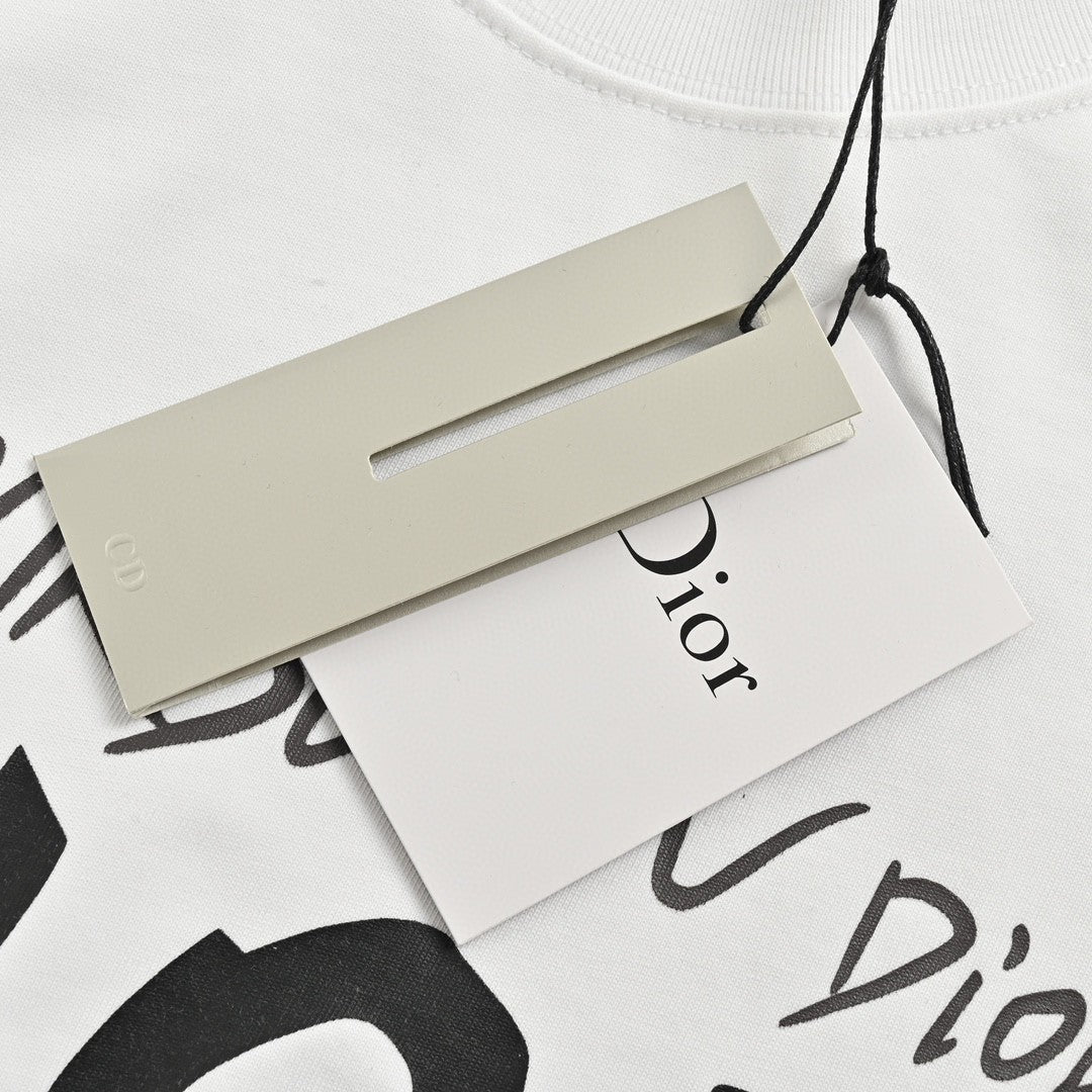 D*or ch**an D*or graphic white t-shirt