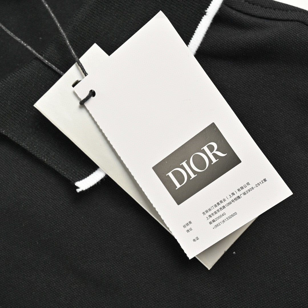 D*or black polo shirt