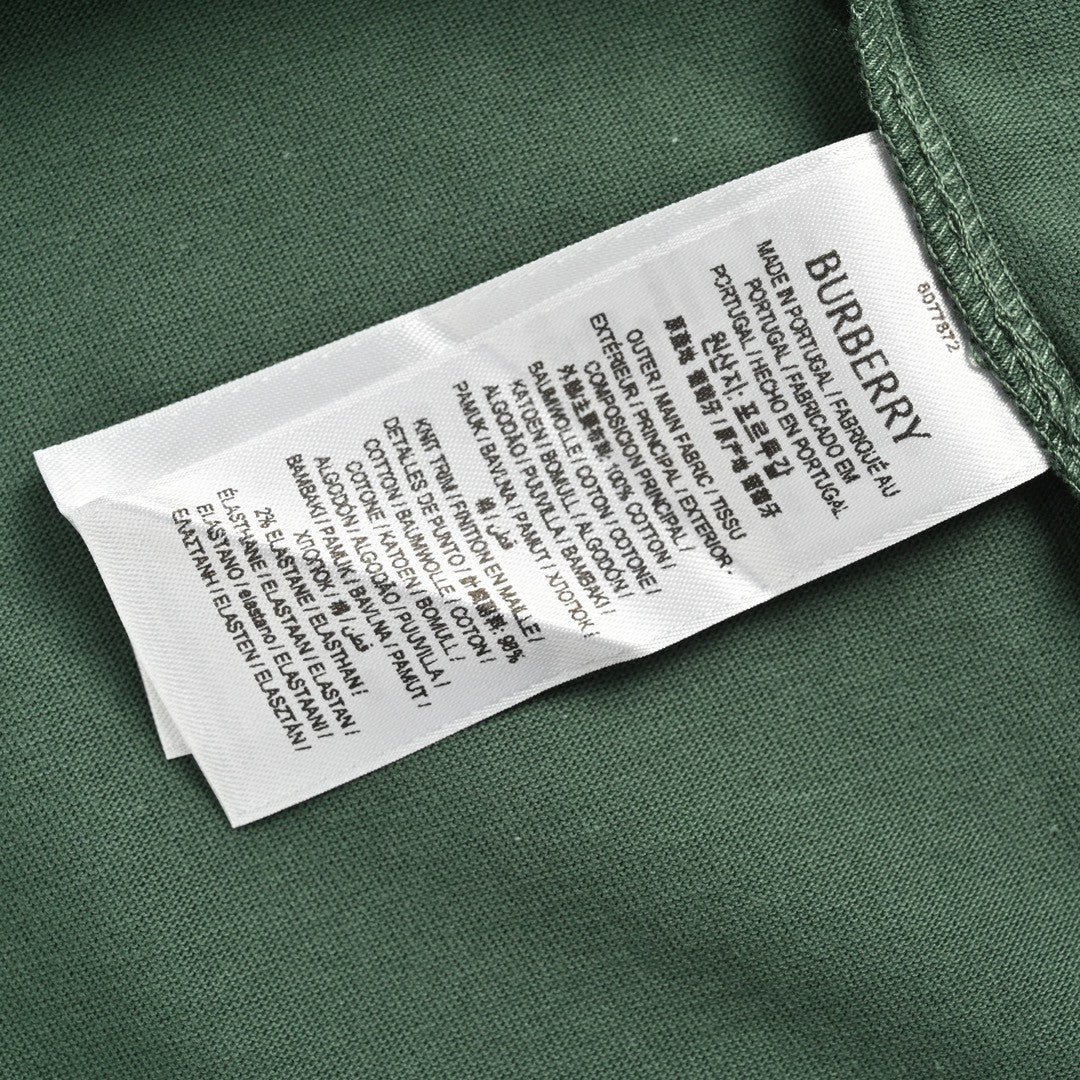 B**rry green check pattern t-shirt