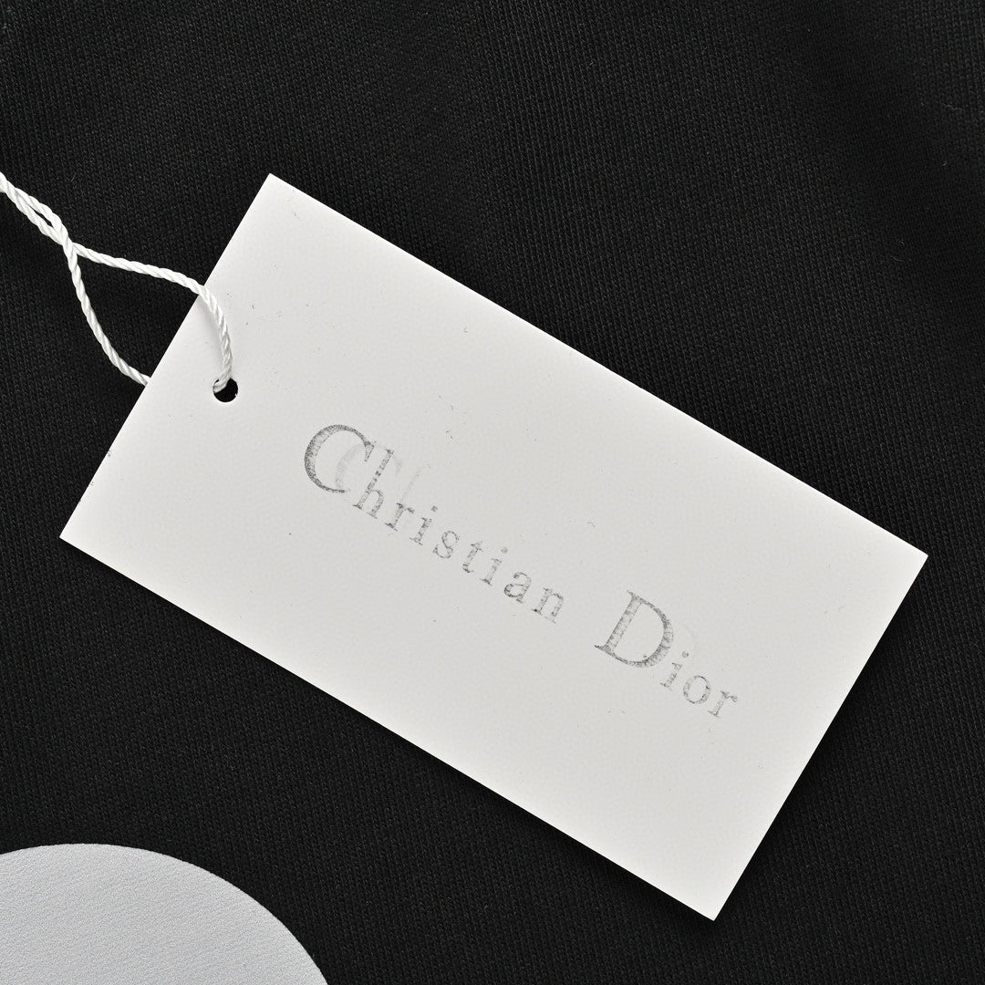 D*or oversized white logo black t-shirt