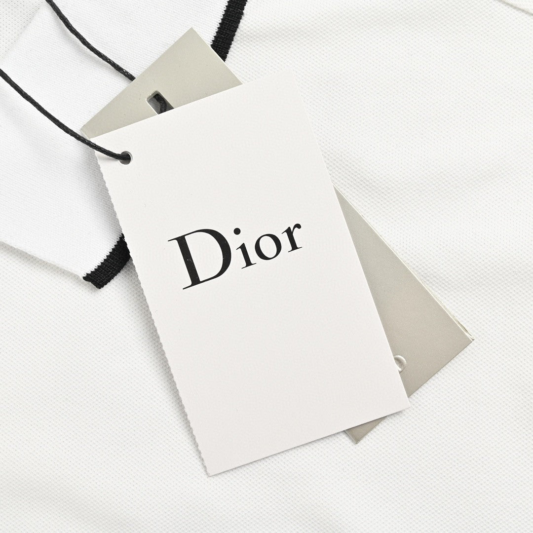 D*or white polo shirt