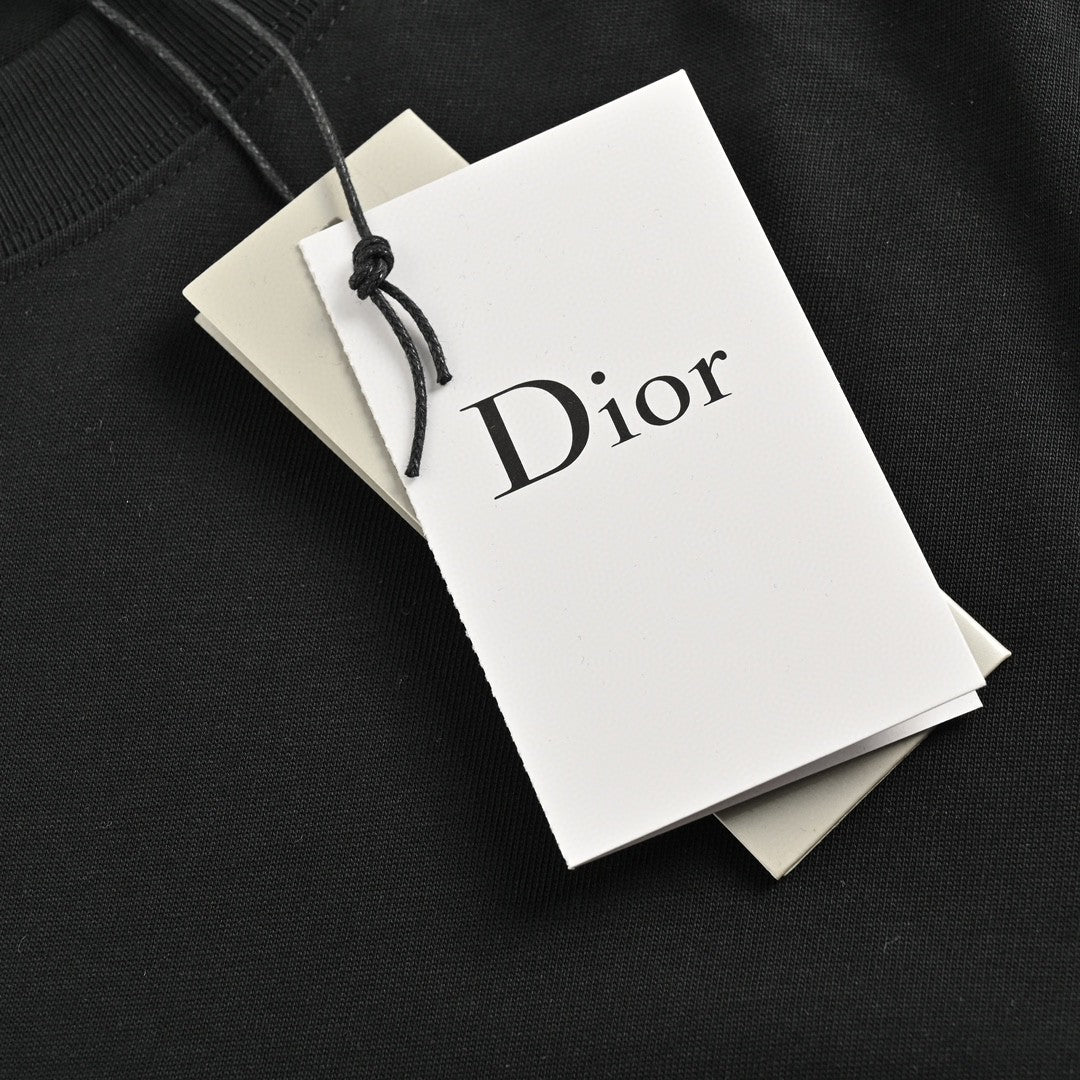D*or safety pin logo black t-shirt