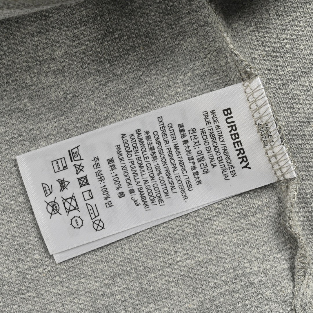 B**rry striped collar polo shirt in grey