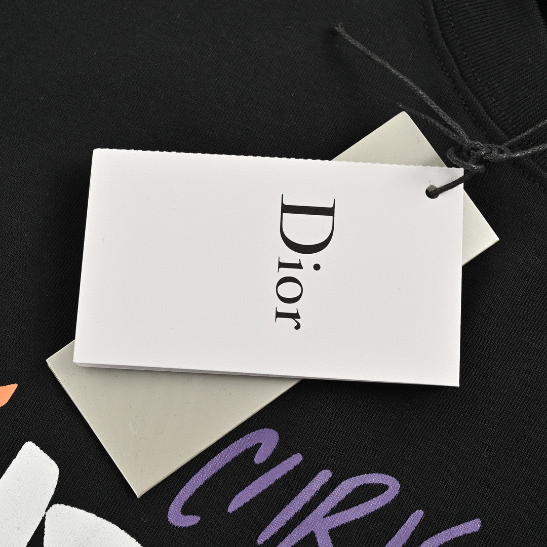 D*or ch**an D*or graphic black t-shirt