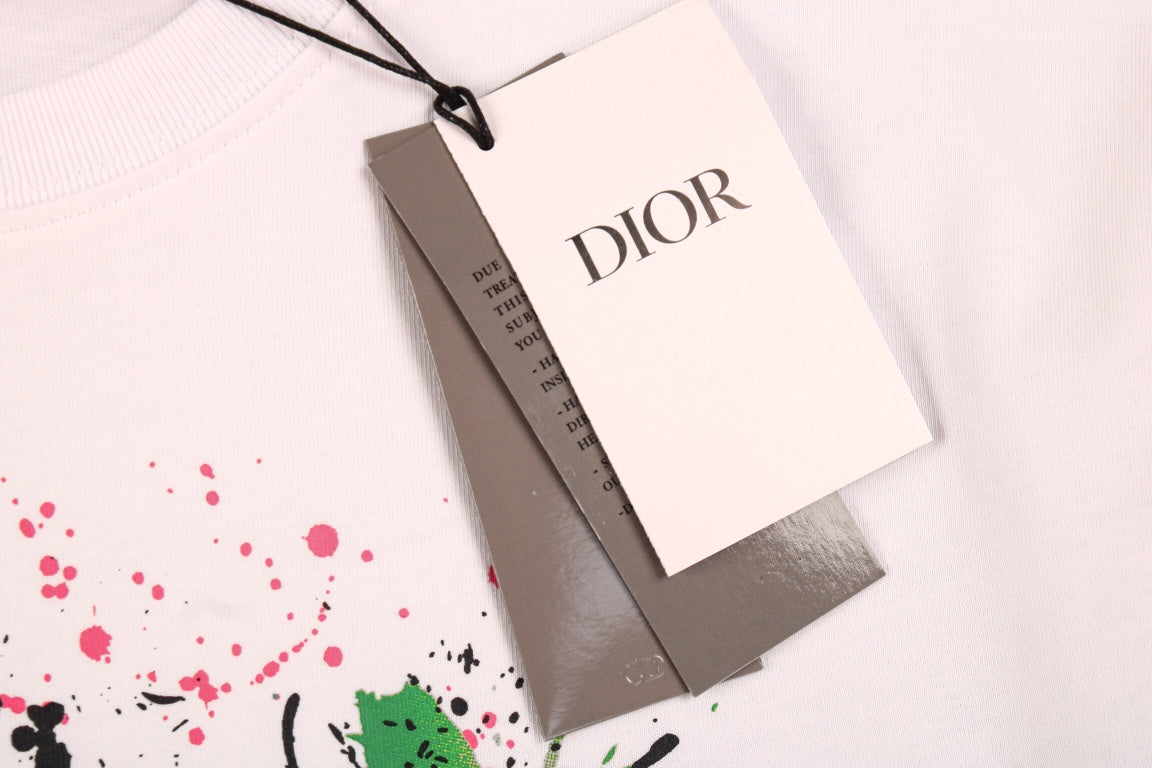 D*or color splash graphic t-shirt