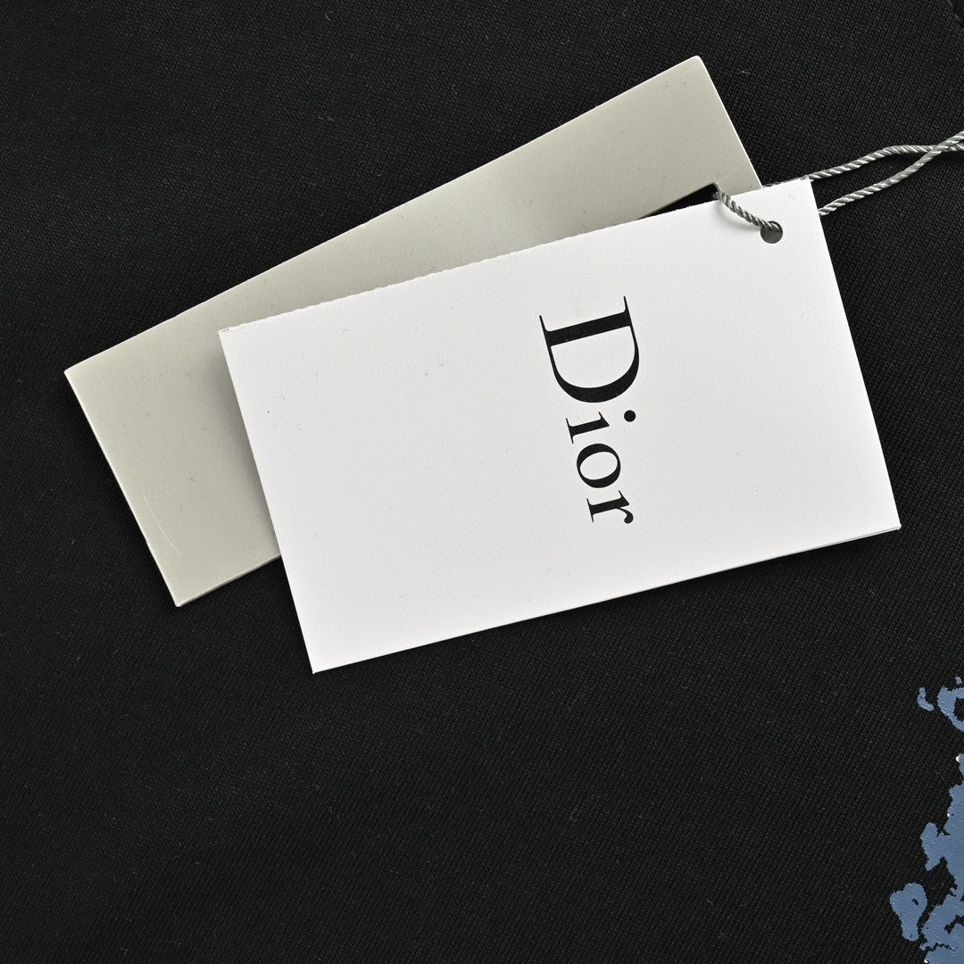 D*or monogram motif t-shirt (black)