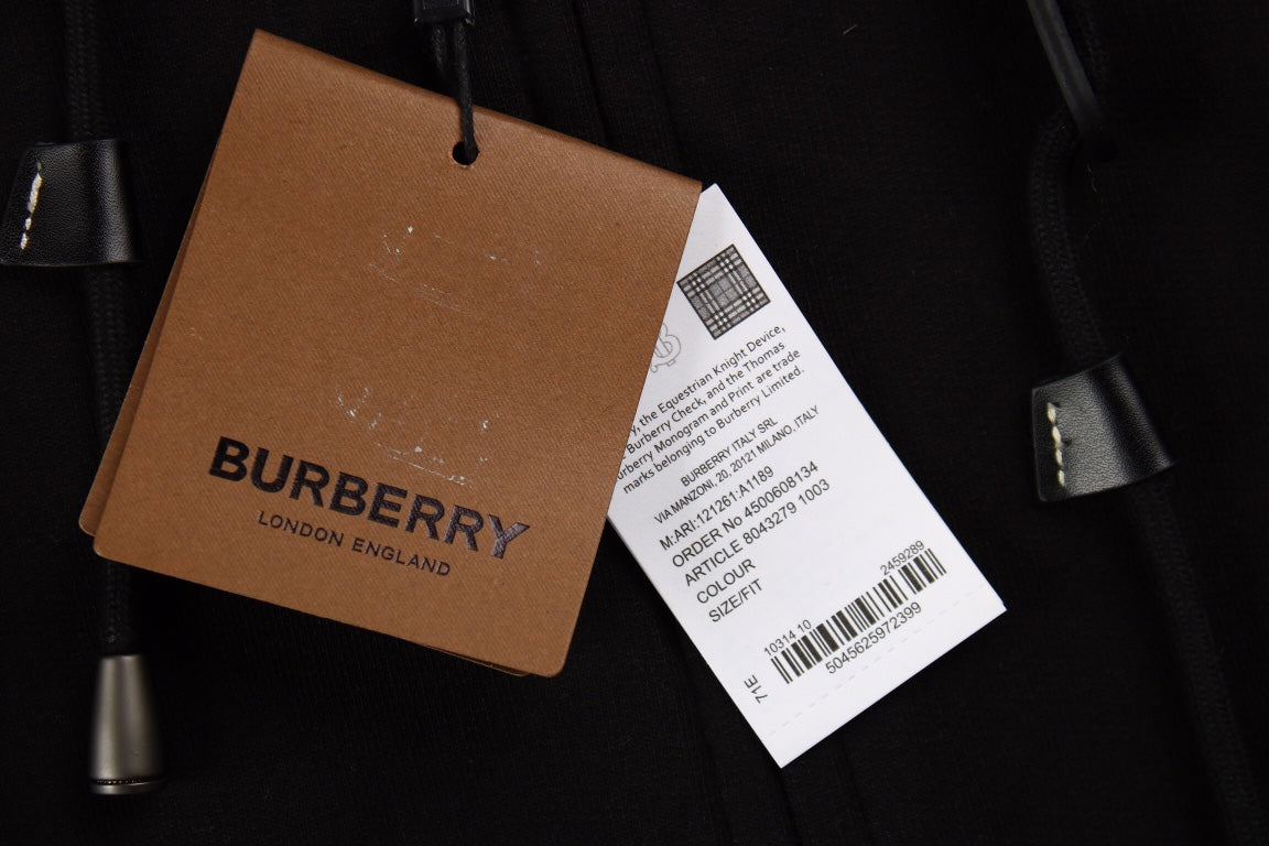 B**rry check-lined hoodie - black