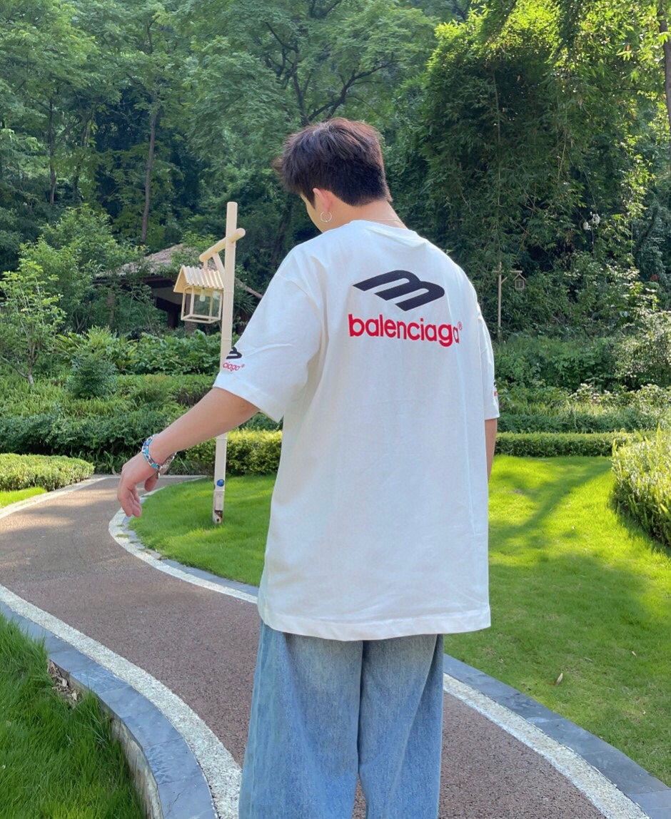 Ba*len*cia*ga logo graphic t-shirt