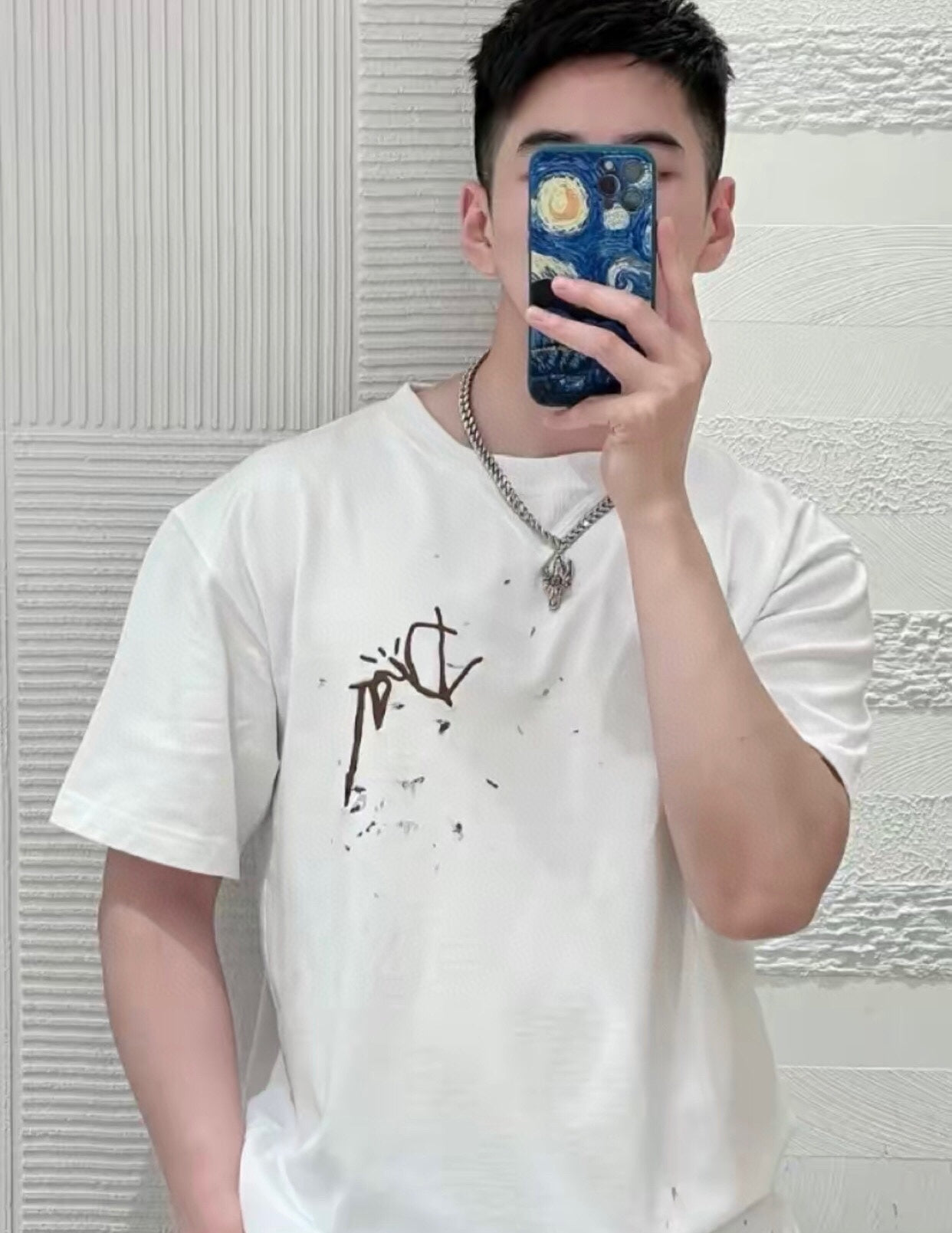 D*or t-shirt with brown logo