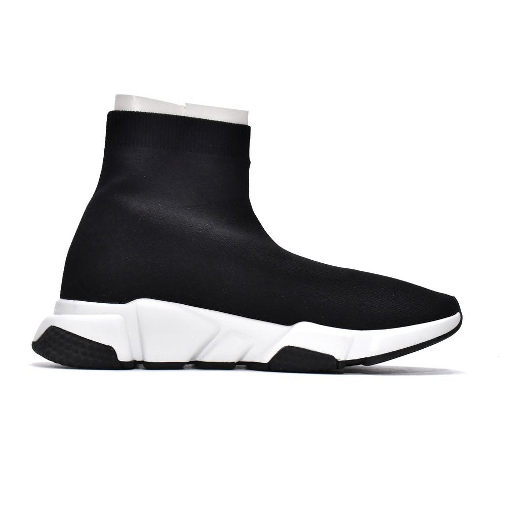 Ba*len*cia*ga speed graffiti trainer x black white