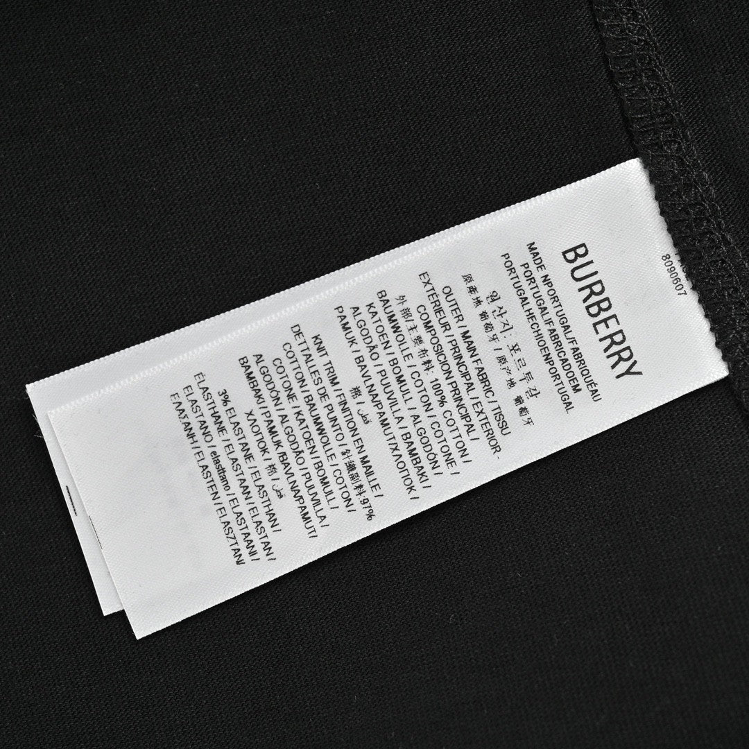 B**rry gradient equestrian logo black t-shirt