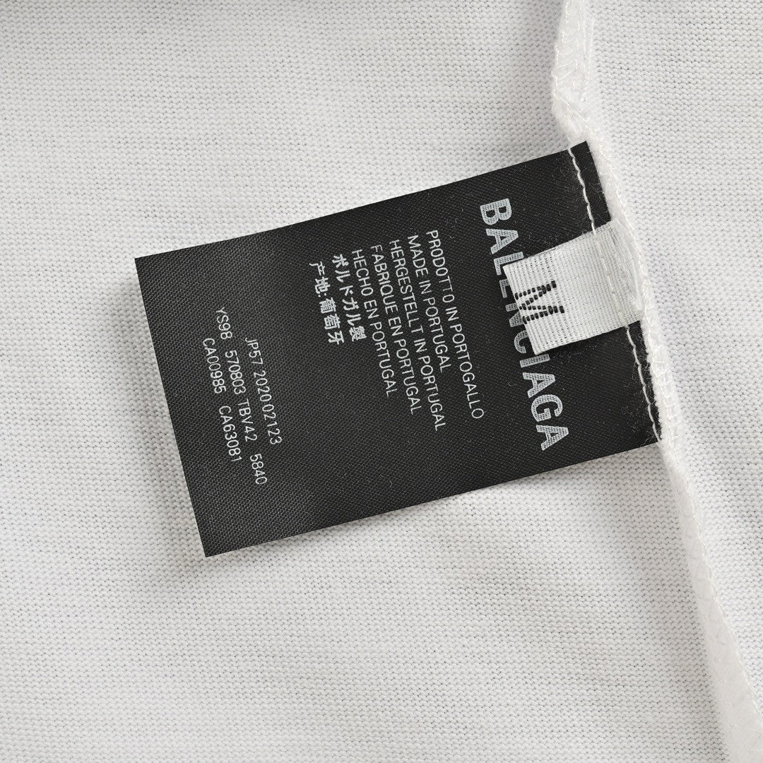 Ba*len*cia*ga bb logo t-shirt (white)