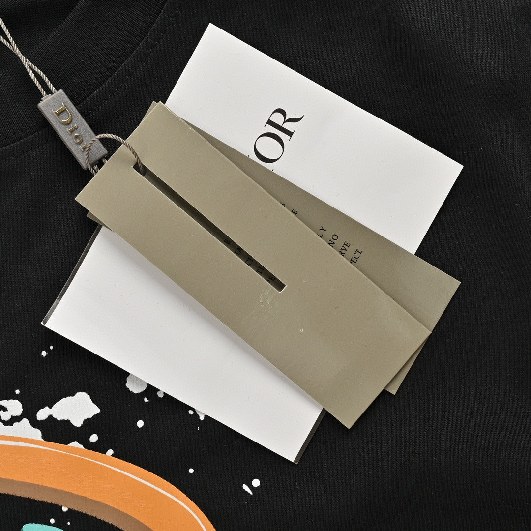 D*or multicolor logo black t-shirt