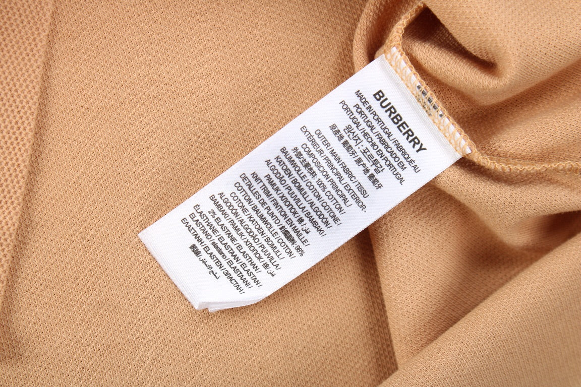 B**rry textured polo shirt in beige