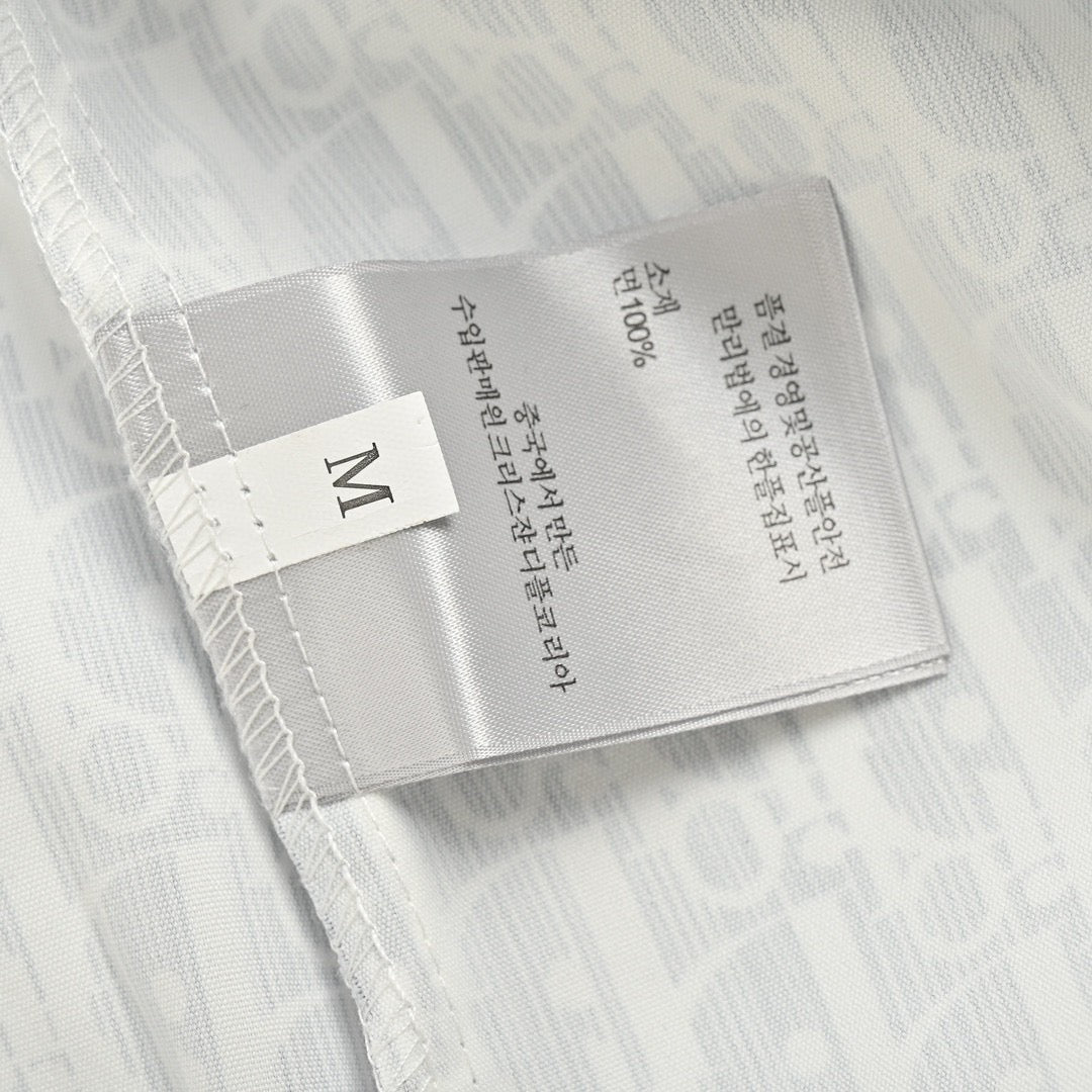 D*or monogram print shirt (gray)