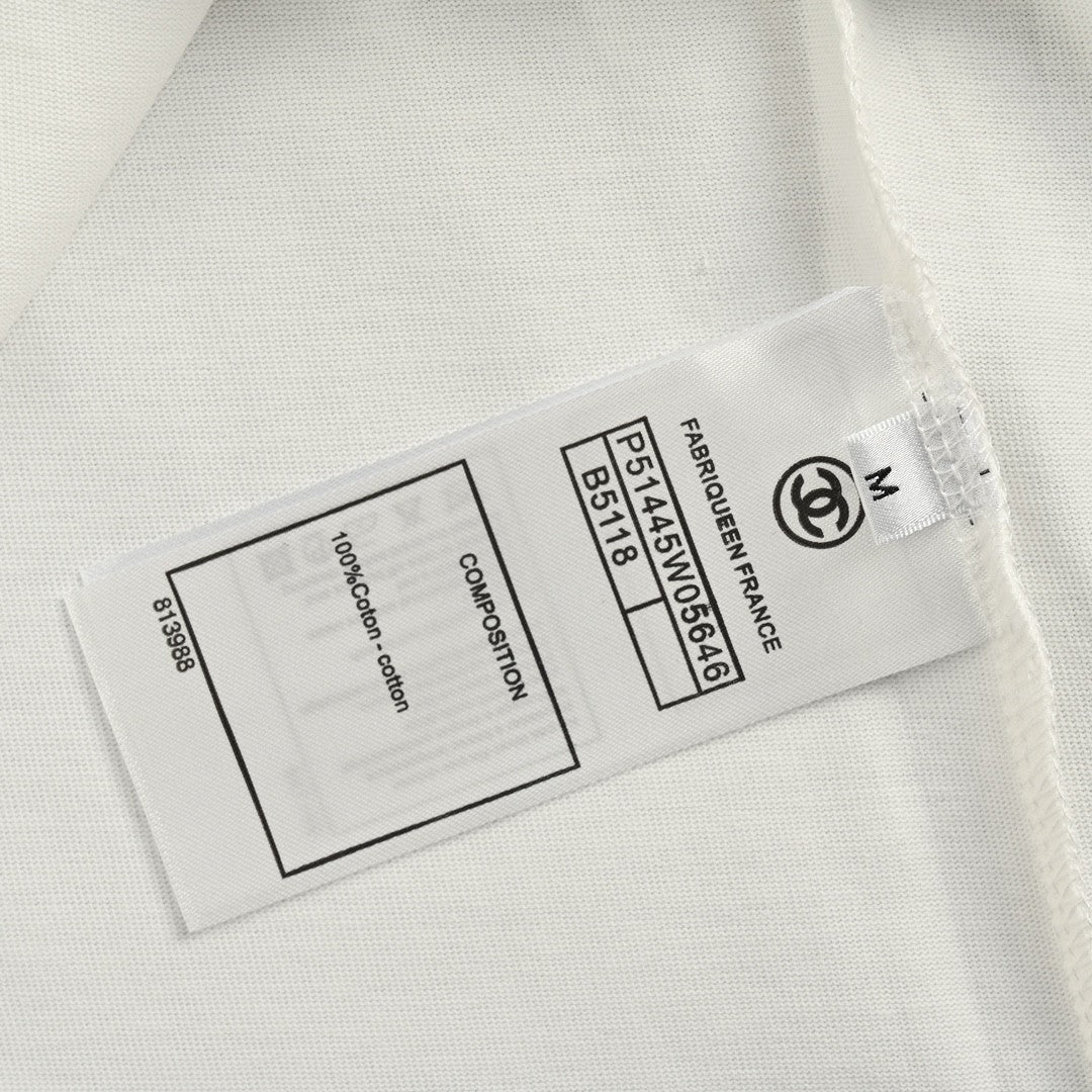 Ch*el double c logo t-shirt (white)