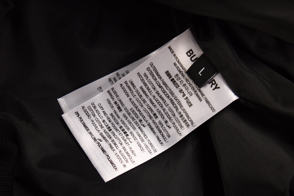 B**rry varsity jacket - black and white