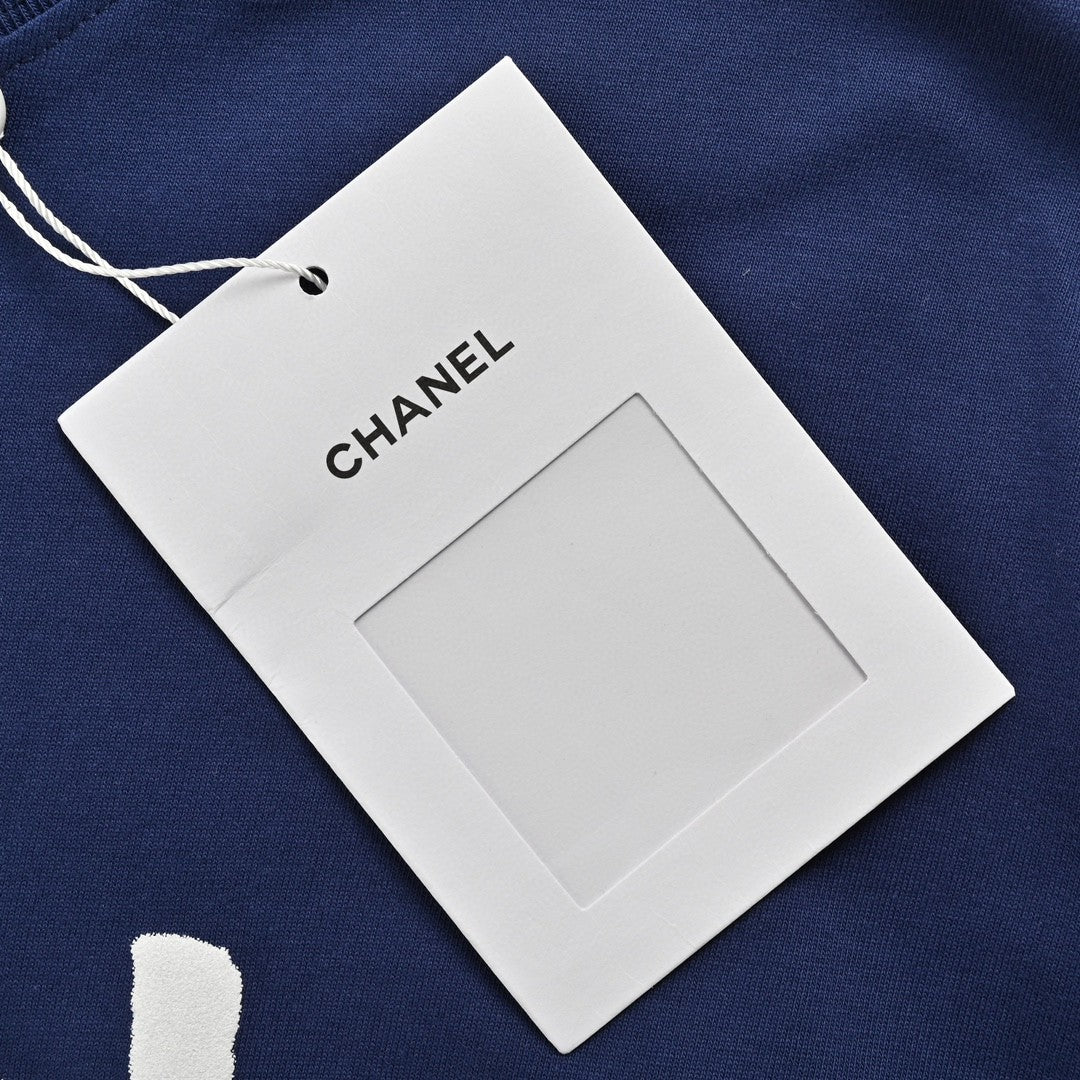 Ch*el logo t-shirt (navy blue)