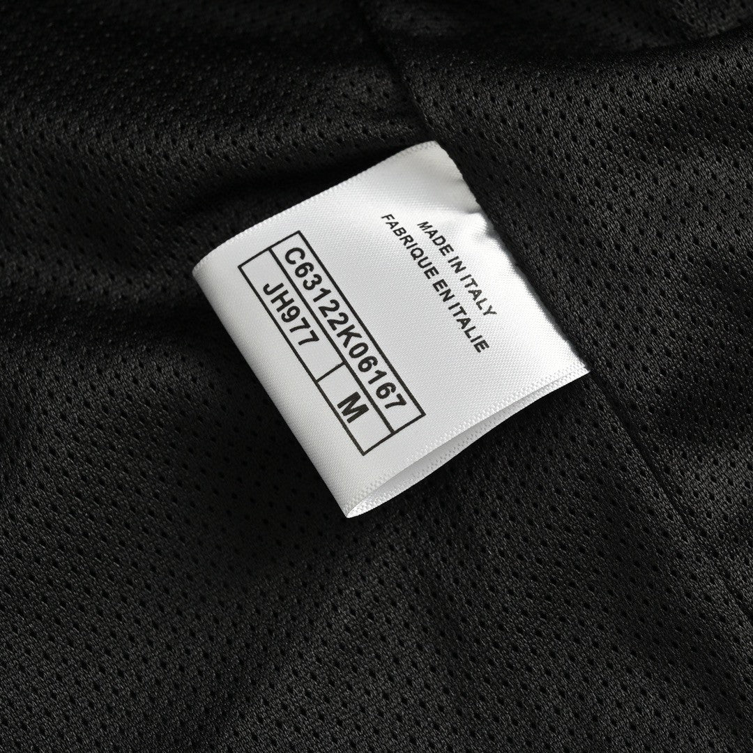 Ch*el two-tone hooded jacket