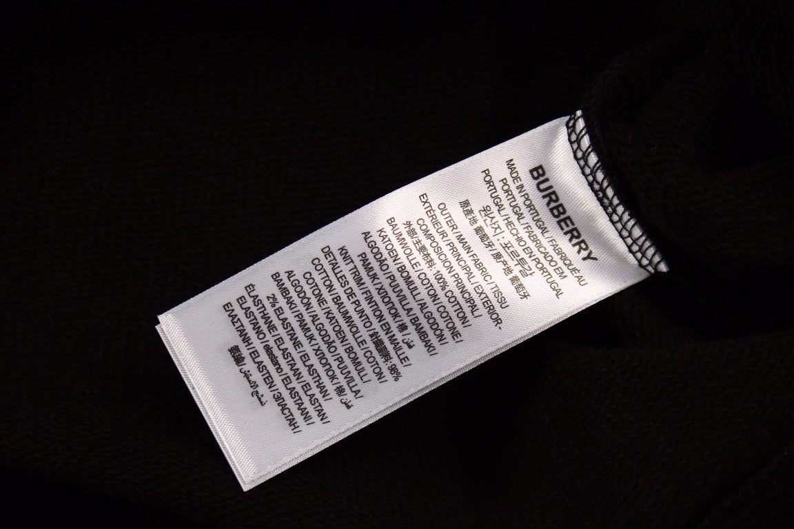 B**rry check-lined hoodie - black