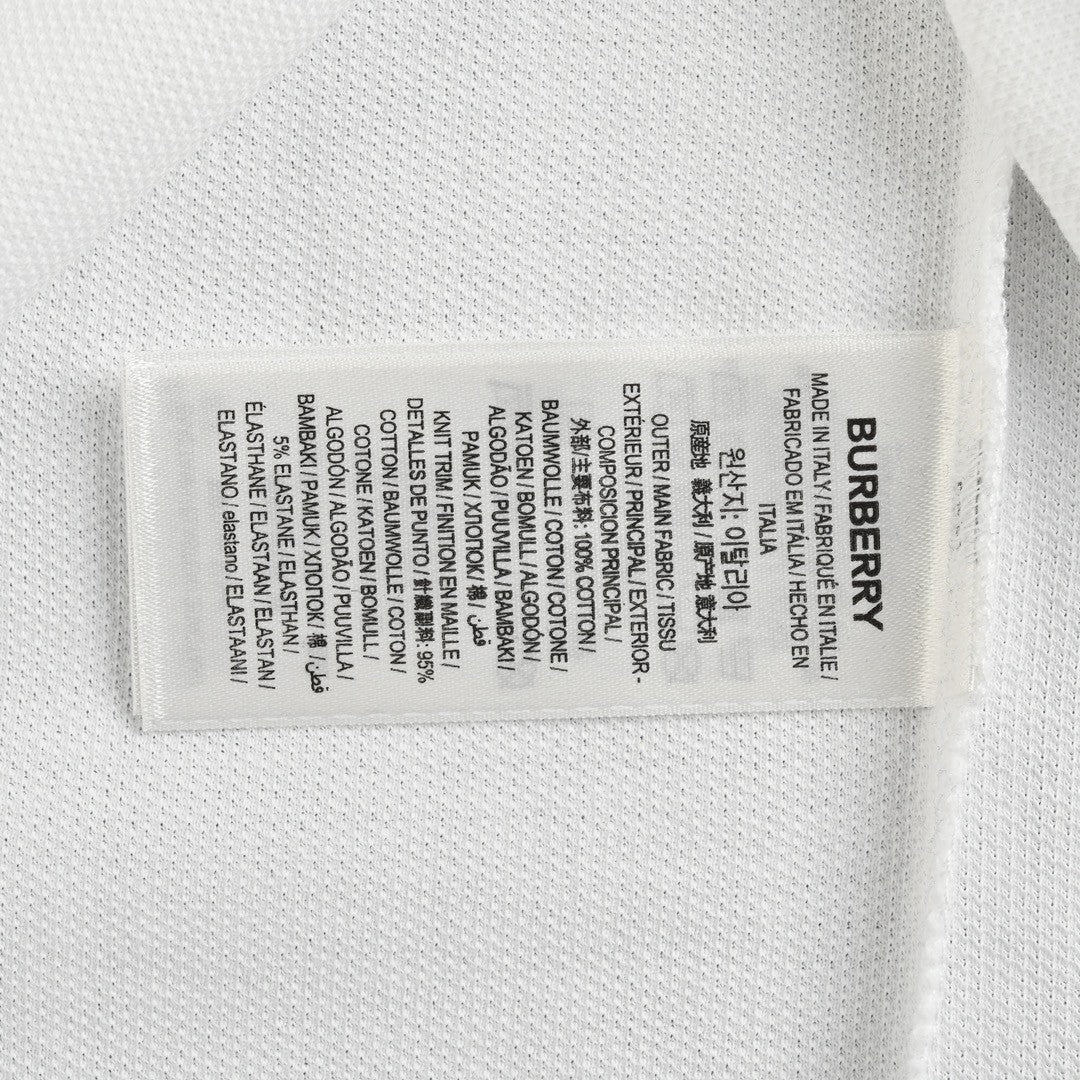 B**rry monogram logo polo shirt (white)