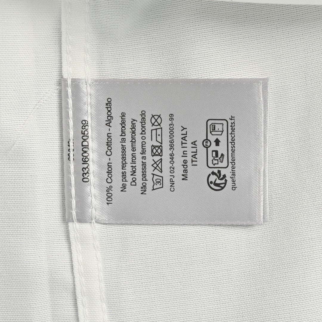 D*or short sleeve button-up shirt (white)