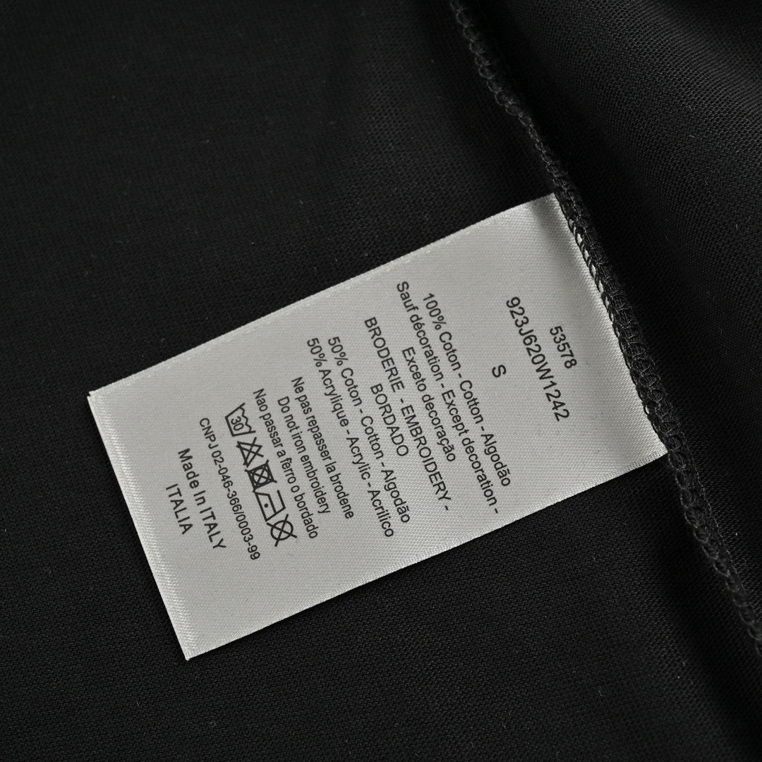 D*or safety pin logo black t-shirt