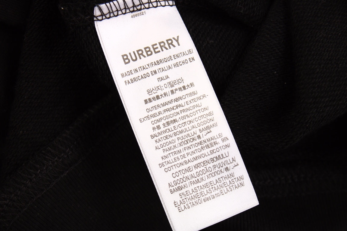 B**rry black hoodie with logo design
