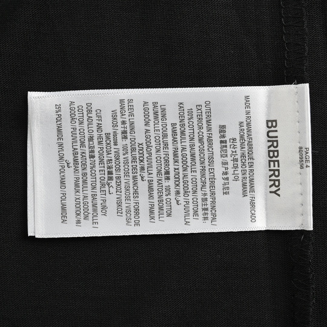 B**rry black cotton t-shirt