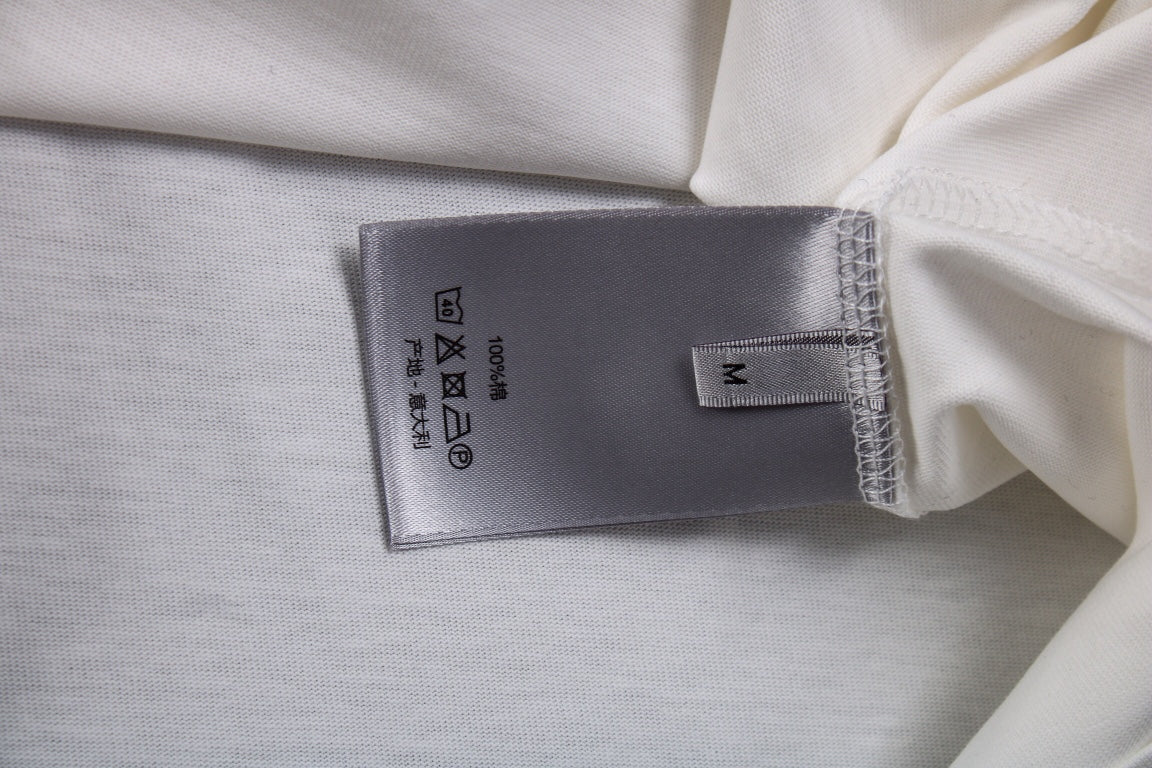 D*or embroidered lizard t-shirt - white