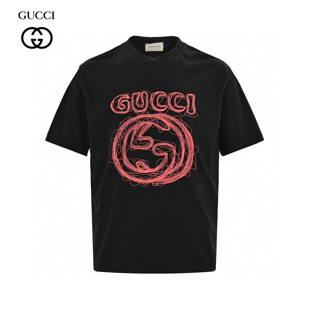 G*u*i t-shirt - scribble logo